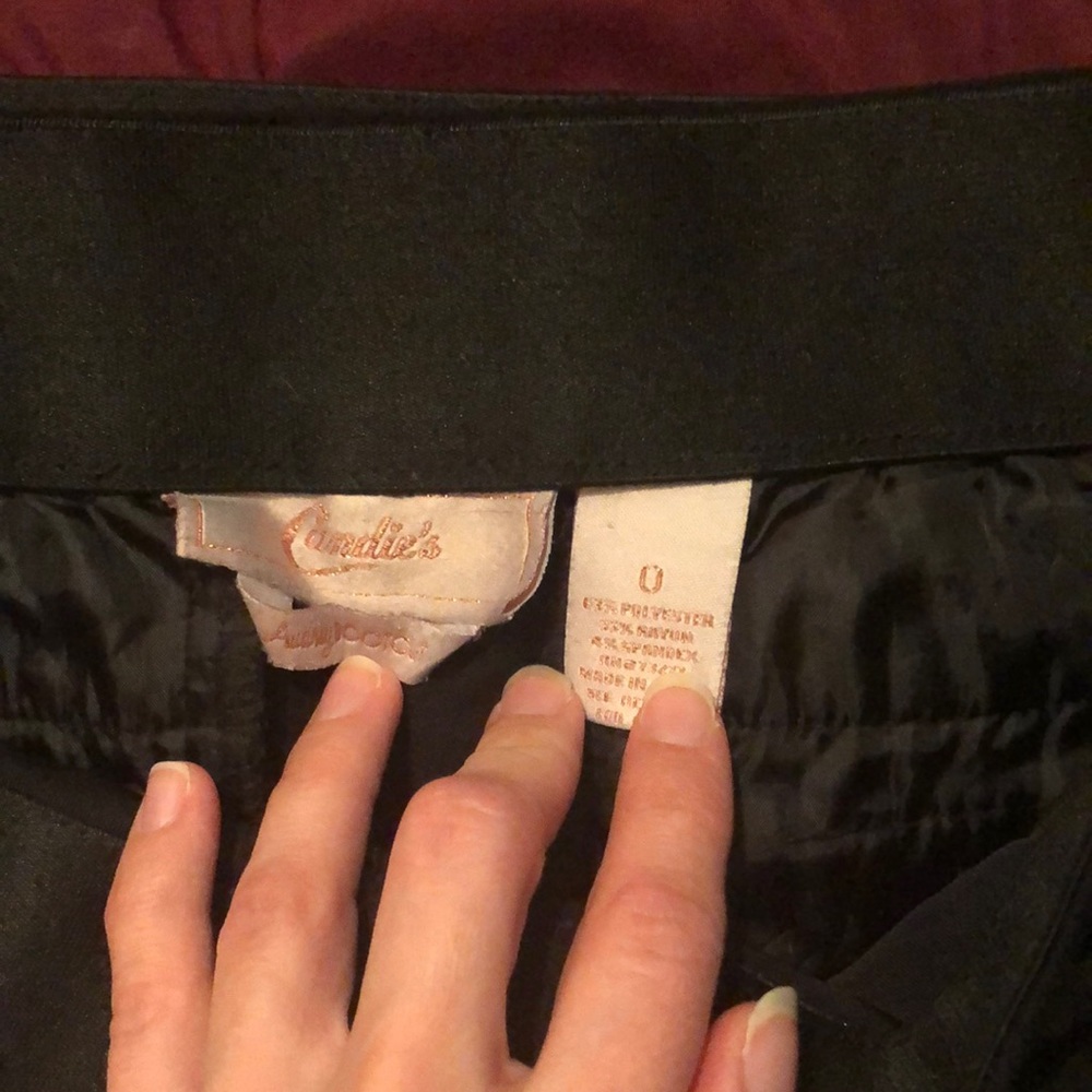 Candies size 0 black dress pants. Like new